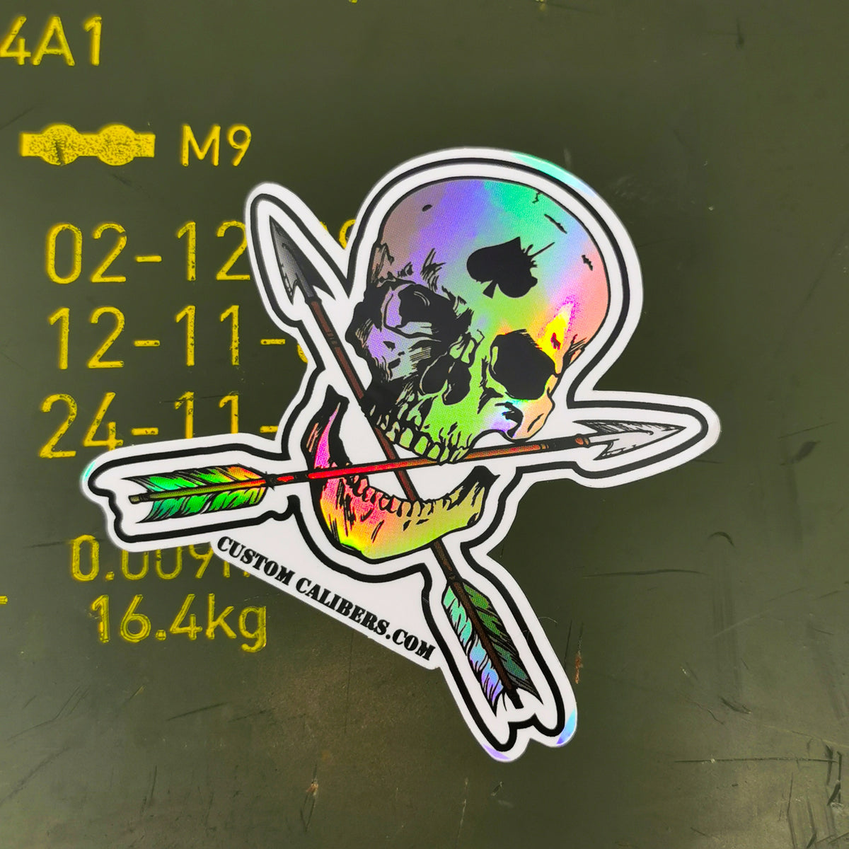 Custom Calibers Skull sticker