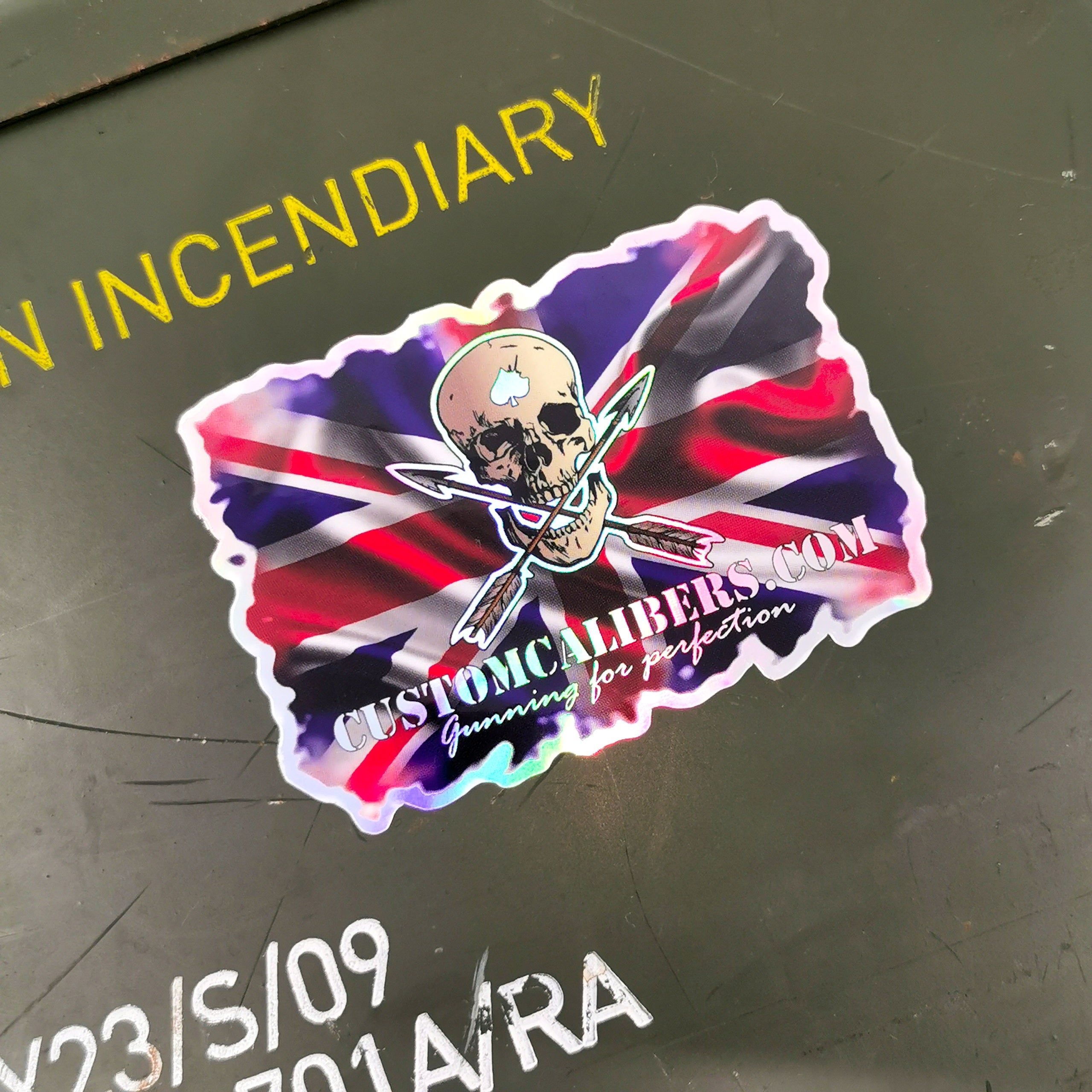 Union Jack Skull sticker