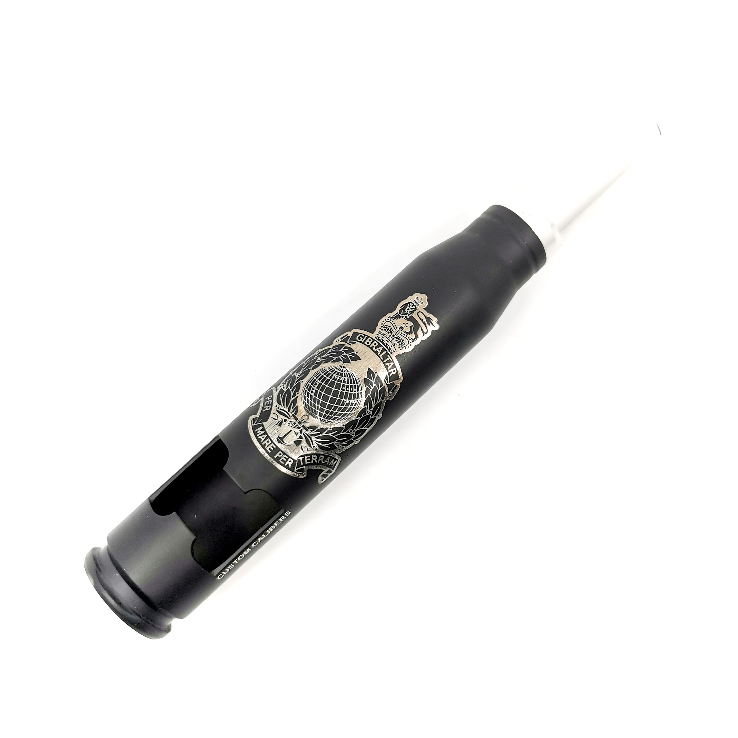 Matt black 20mm Cannon Shell Bottle Opener