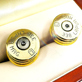 .338 Lapua Magnum Bullet Cufflinks
