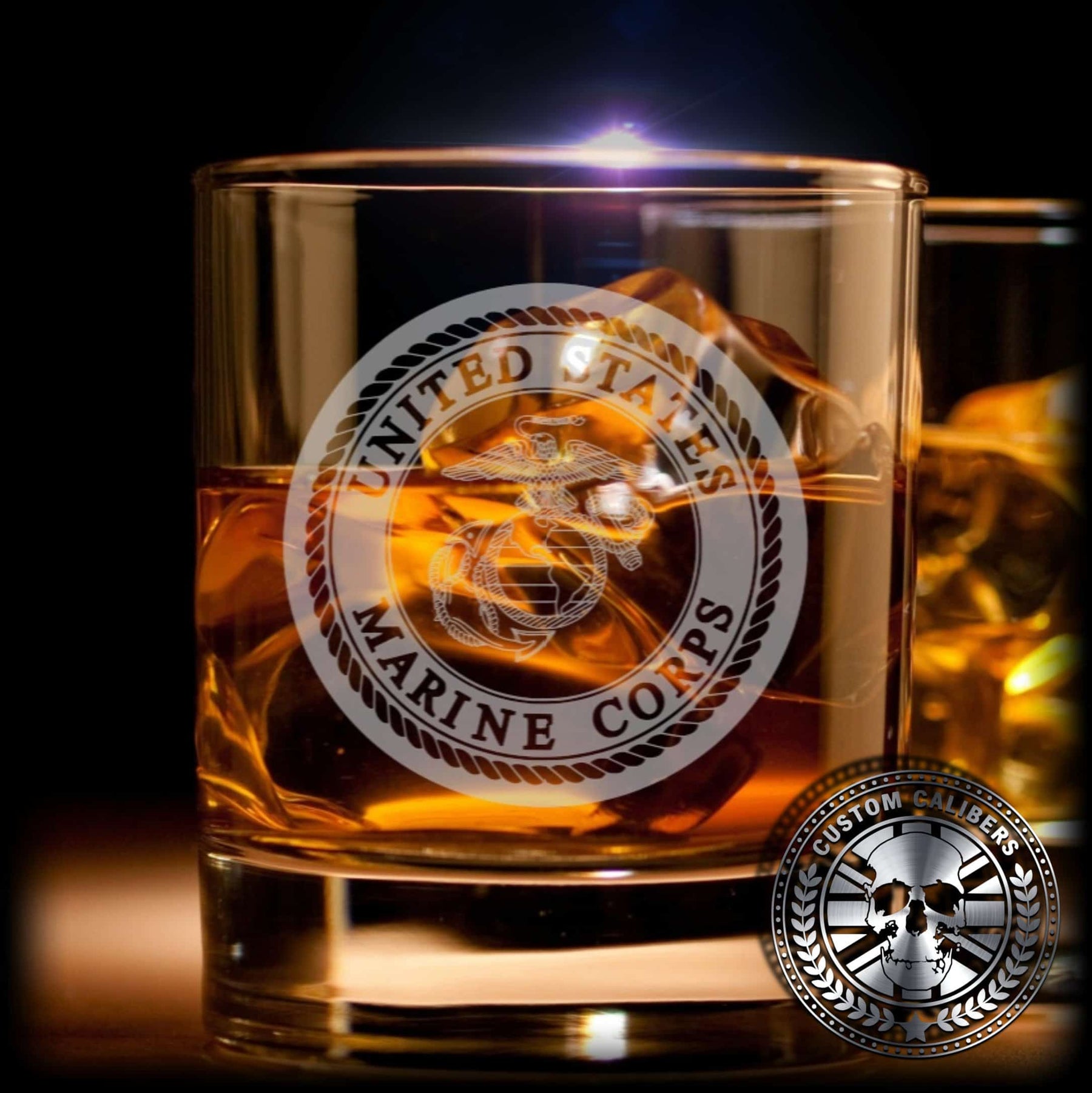 custom made whiskey glass