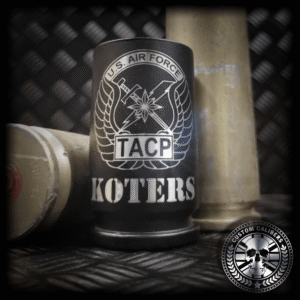 Genuine 30mm A10 Warthog shell shot glass
