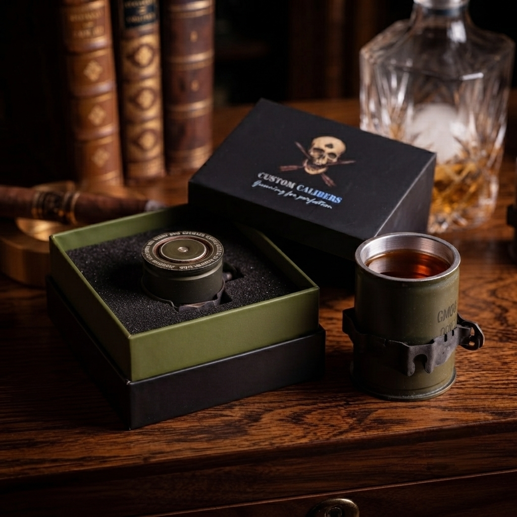 Genuine 40mm GMG Grenade Shot Glass With Link - Image 3