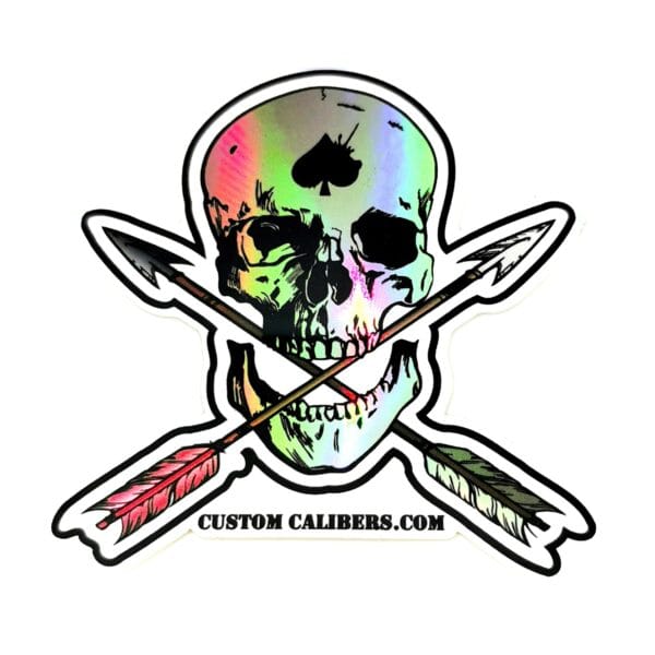 Custom Calibers Skull sticker - customcalibers.com
