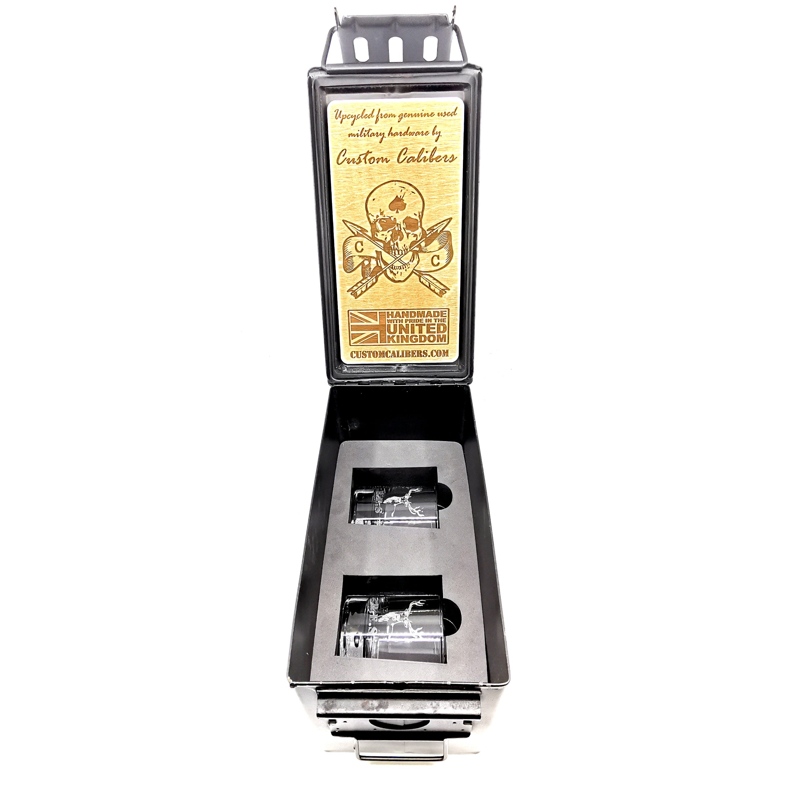 50 Cal Whisky Gift Set with Glass tumblers - Image 11