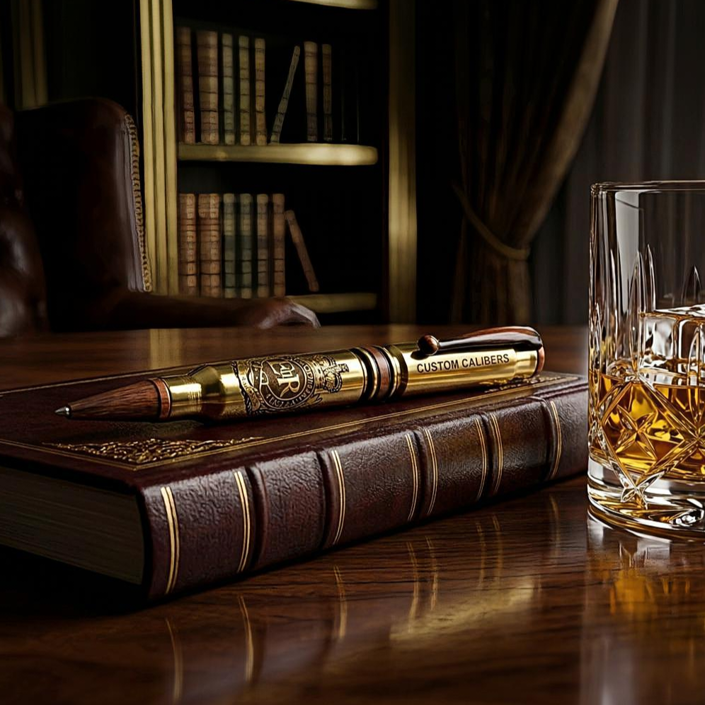 Polished Brass Classic 308 Bullet Pen - Image 5
