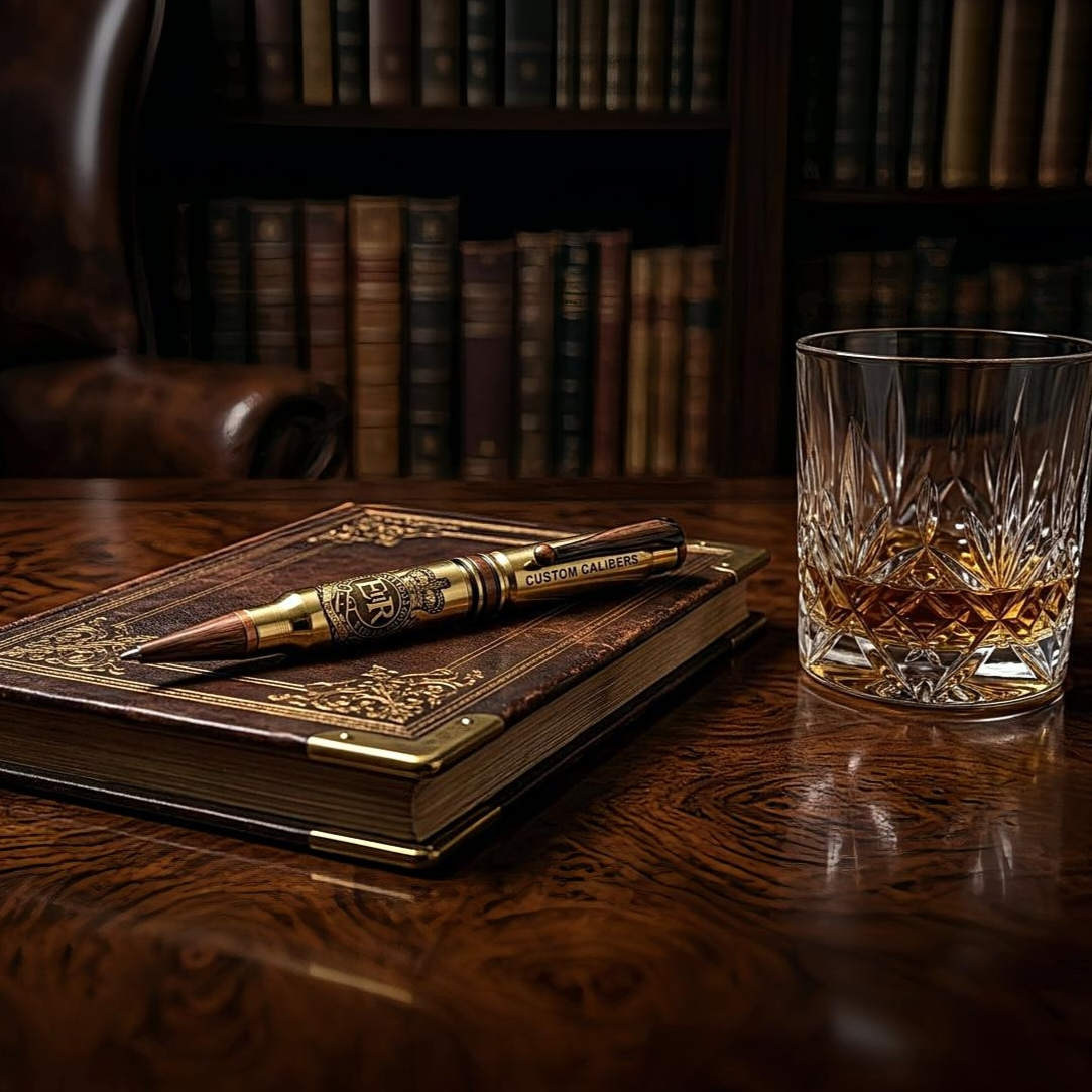 Polished Brass Classic 308 Bullet Pen - Image 3