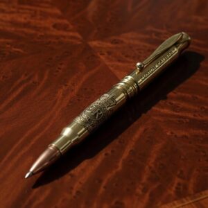 Polished Brass FMJ Bullet Pen