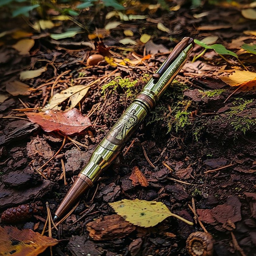 Polished Brass Classic 308 Bullet Pen - Image 7