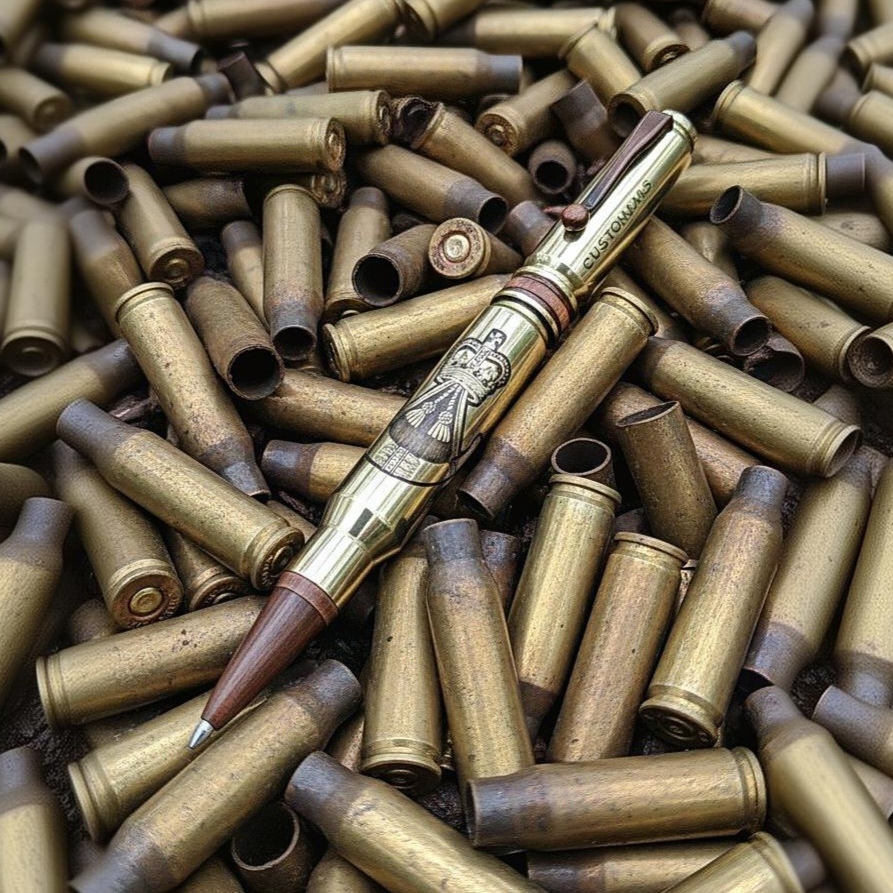 Polished Brass Classic 308 Bullet Pen - Image 6