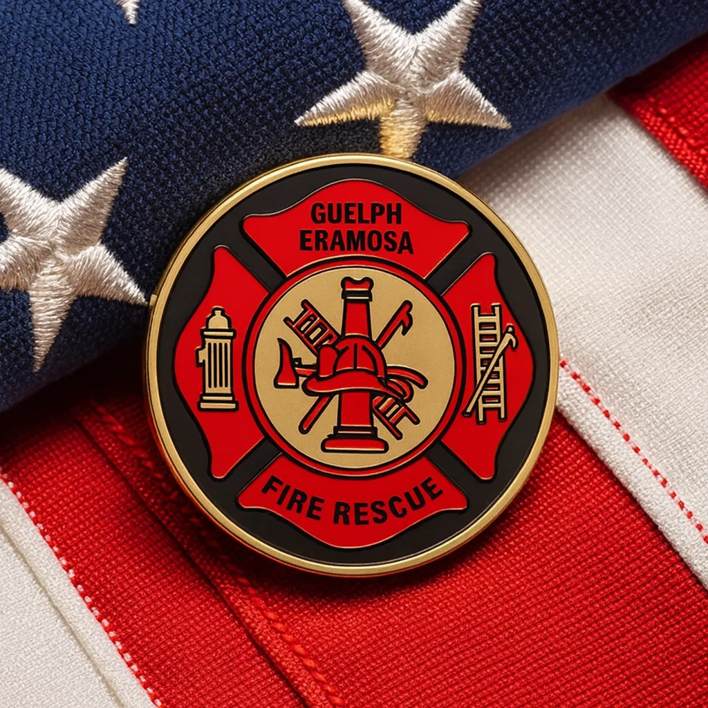 Finished bespoke custom challenge coin