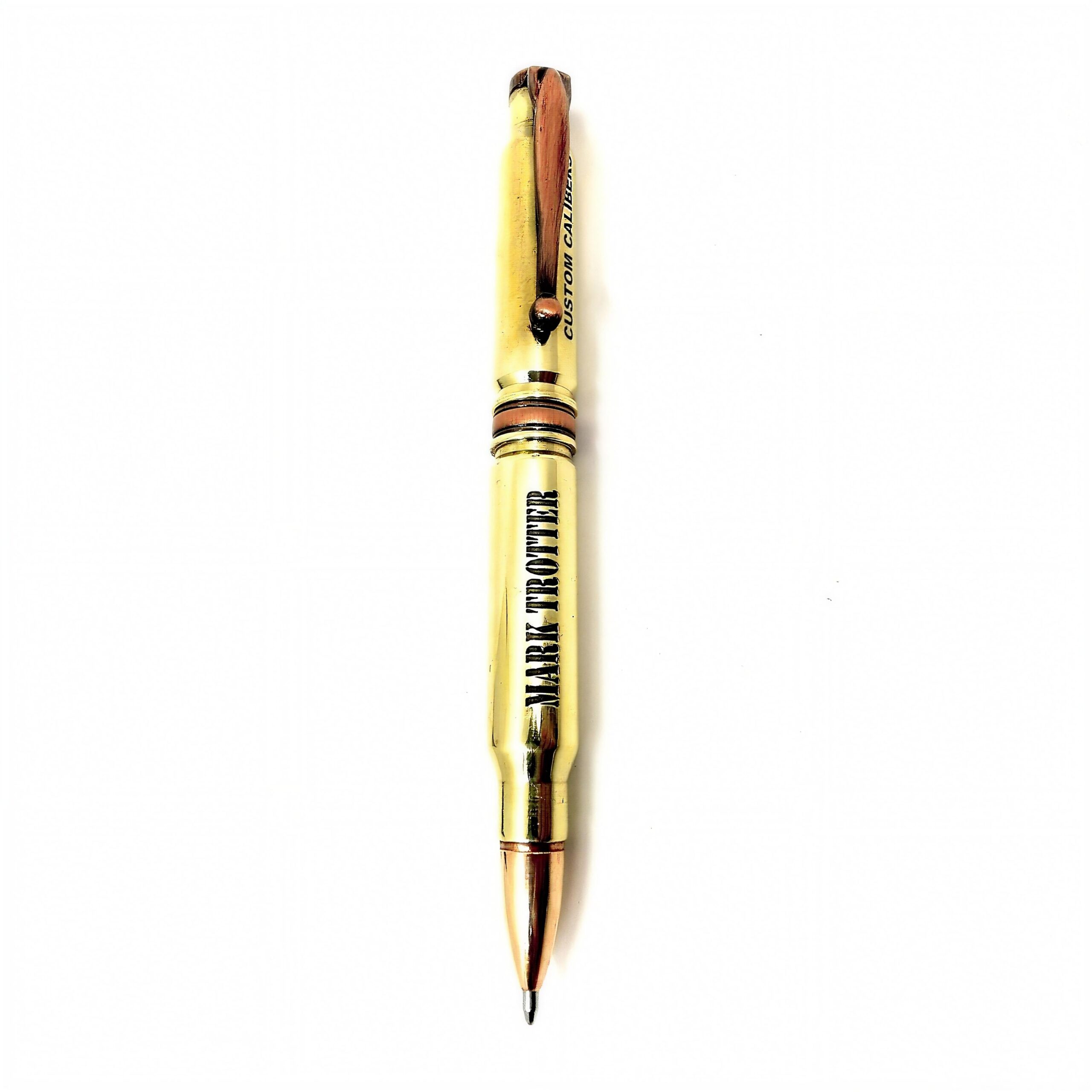 Polished Brass FMJ Bullet Pen