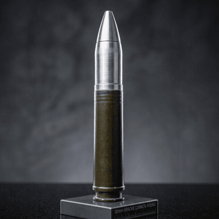 Genuine 30mm Apache cannon round Shot Glass - Image 2