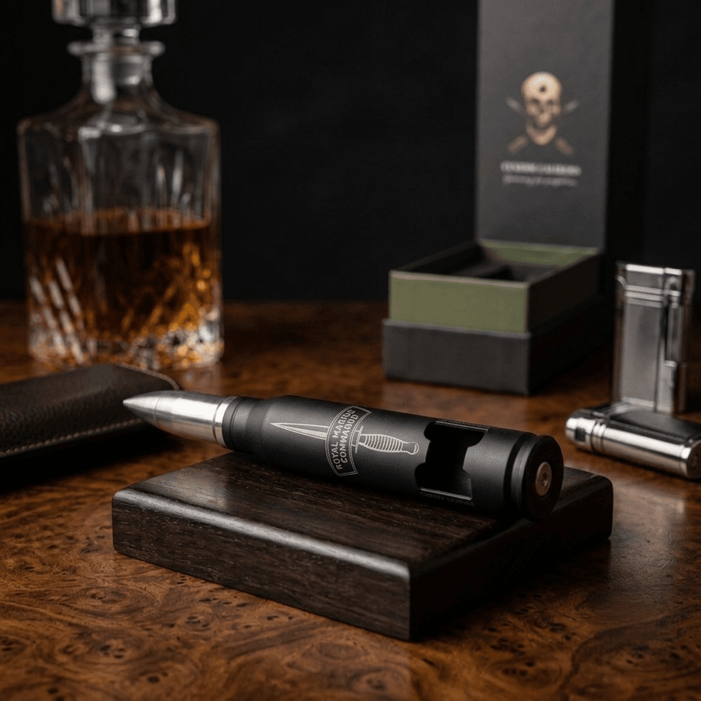 Matt black 20mm Cannon Shell Bullet Bottle Opener - Image 3