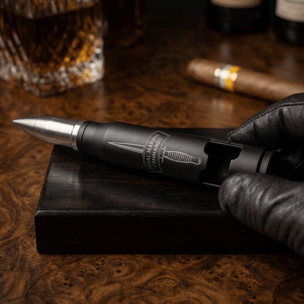 Matt black 20mm Cannon Shell Bullet Bottle Opener - Image 5