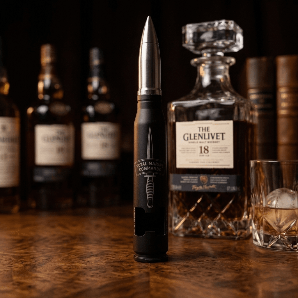 Matt black 20mm Cannon Shell Bullet Bottle Opener - Image 4