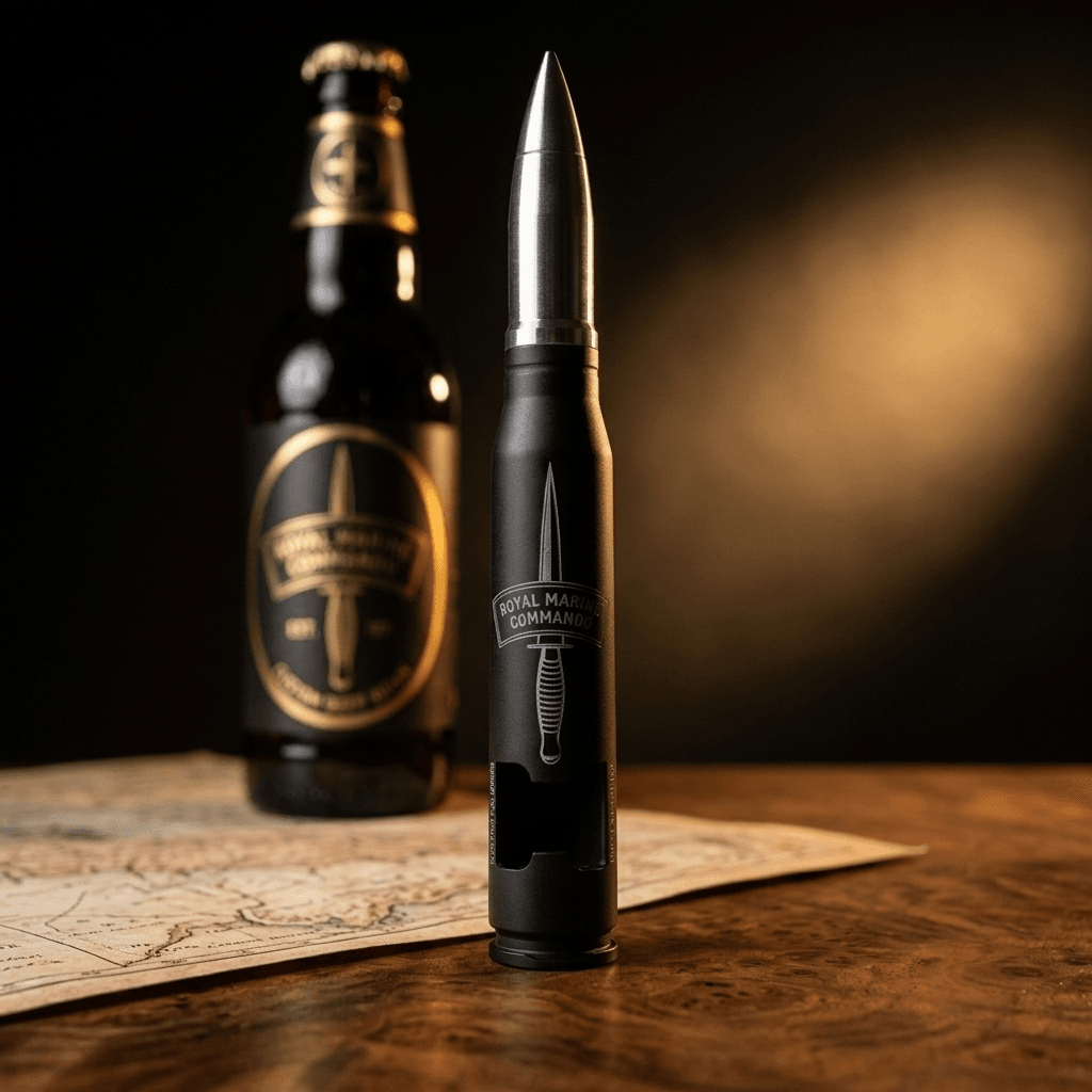 Matt black 20mm Cannon Shell Bullet Bottle Opener