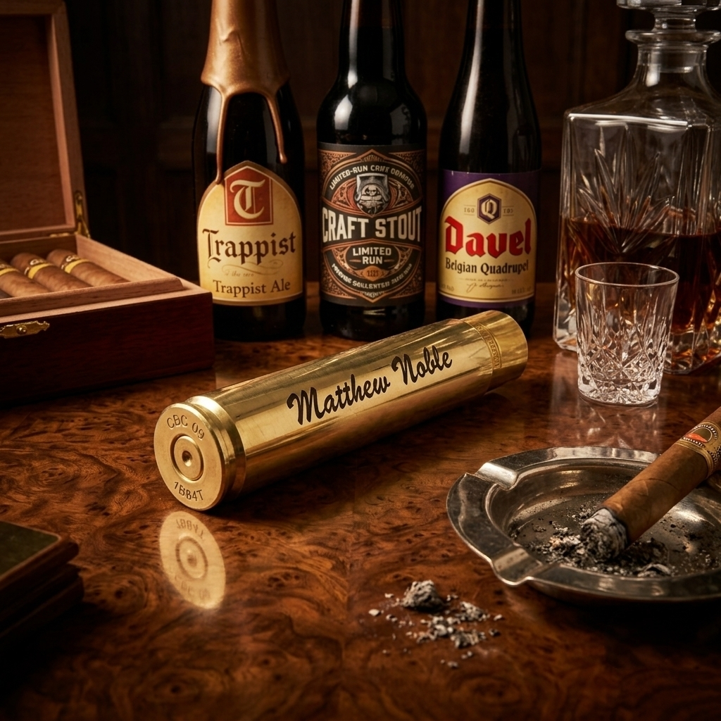 Distinctive groomsmen gift display