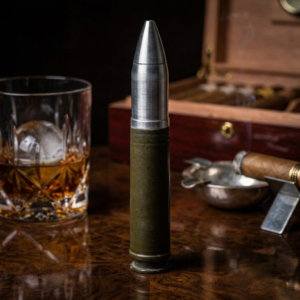 Genuine 30mm Apache cannon round Shot Glass