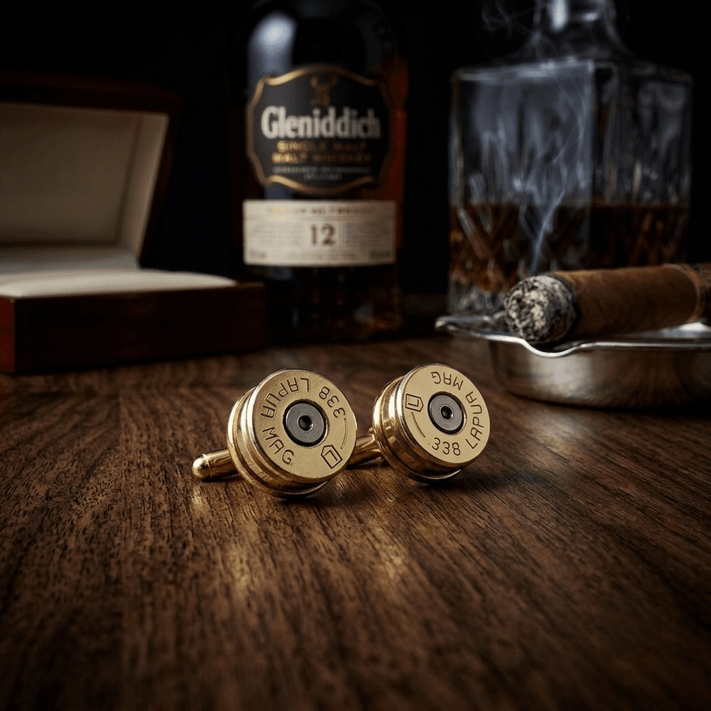 .338 Lapua Magnum Bullet Cufflinks - Image 3