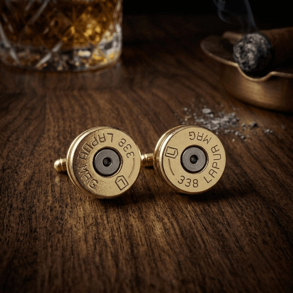 .338 Lapua Magnum Bullet Cufflinks - Image 6