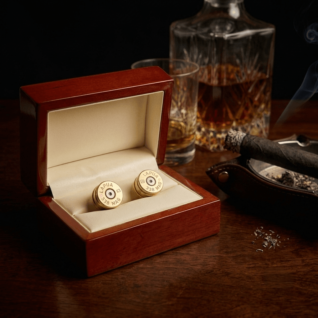 .338 Lapua Magnum Bullet Cufflinks - Image 5