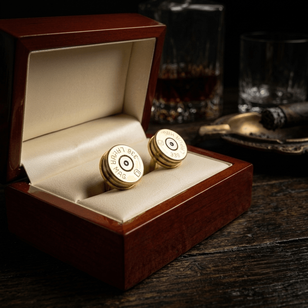 .338 Lapua Magnum Bullet Cufflinks - Image 8