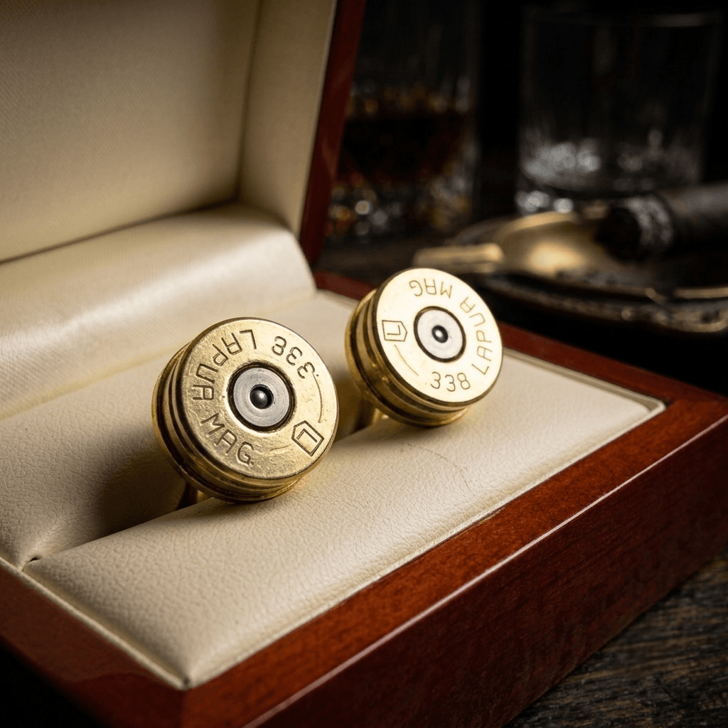 .338 Lapua Magnum Bullet Cufflinks - Image 2