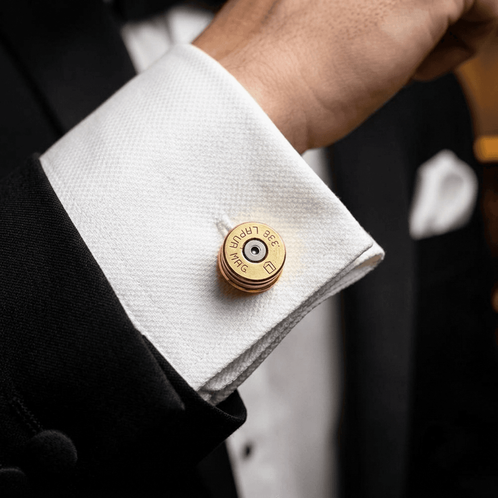 .338 Lapua Magnum Bullet Cufflinks - Image 4