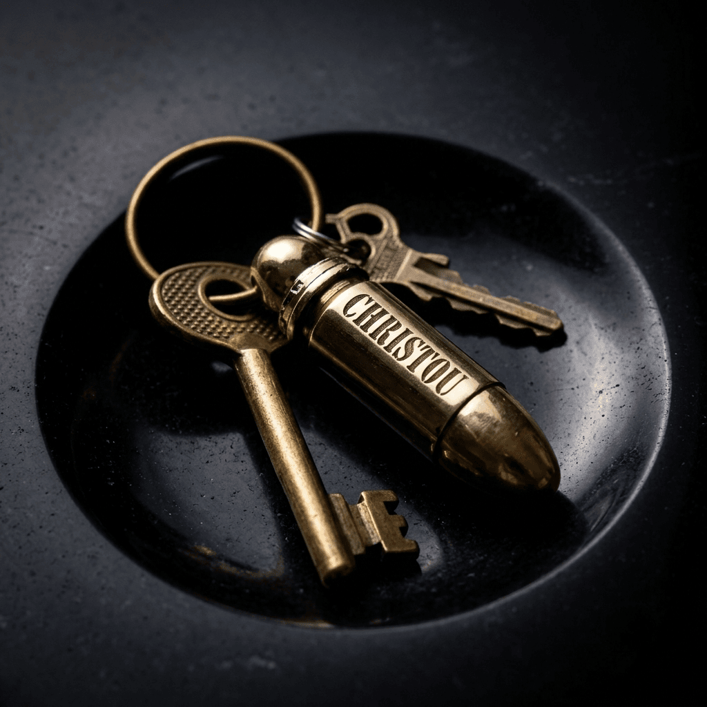 The 9mm Bullet Key Ring - Image 2