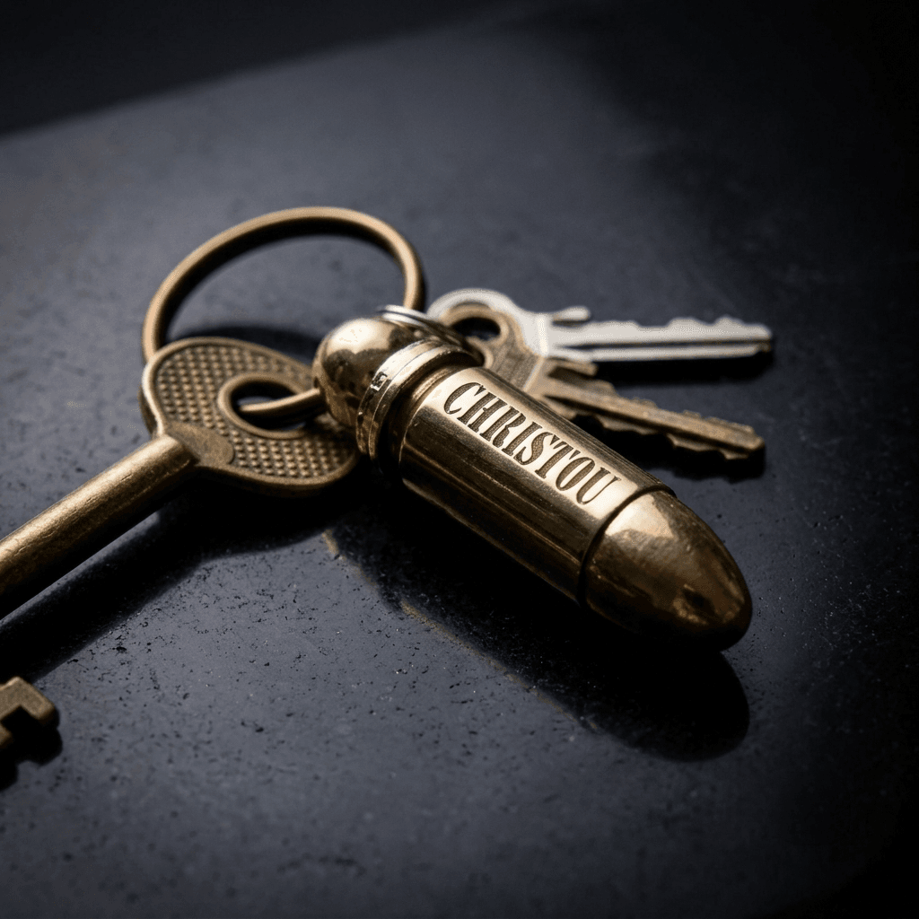 The 9mm Bullet Key Ring - Image 3