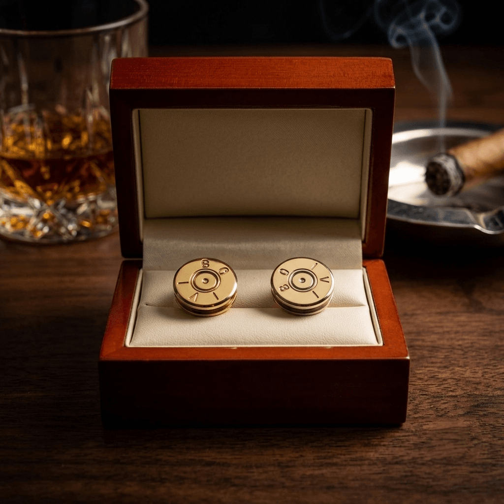 .50 cal BMG Bullet Cufflinks