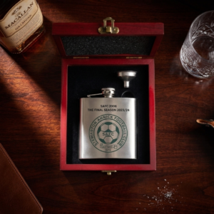 Steel Hip flask and luxury gift box set