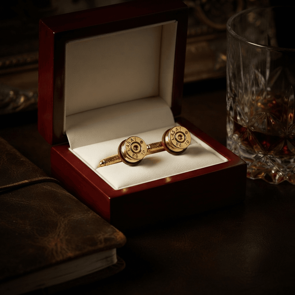 7.62mm Bullet Cufflinks